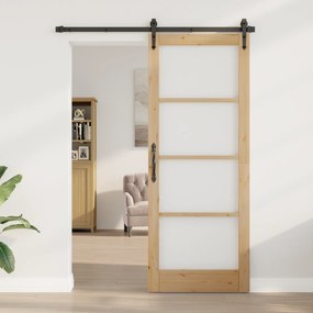 vidaXL Εσωτερική Πόρτα με Γυαλί "ORKDAL" 83x211x4 εκ. Μασίφ Ξύλο Πεύκου