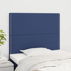vidaXL Κεφαλάρι Μπλε 100x5x118/128 εκ. Ύφασμα