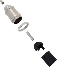 vidaXL Λαμπτήρες 2 τεμ Σατινέ Νικέλιο E27