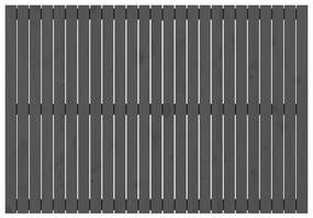 vidaXL Κεφαλάρι Τοίχου Γκρι 159,5x3x110 εκ. από Μασίφ Ξύλο Πεύκου
