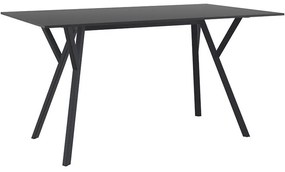 MAX ΤΡΑΠΕΖΙ 140X80Χ74εκ. BLACK LAMINATE 12mm