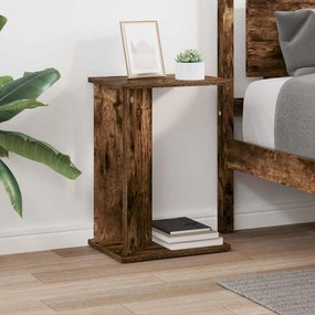 vidaXL End Table Καπνιστό Δρύς 35 x 25 x 50 εκ Επεξεργασμένο Ξύλο