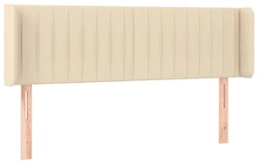 vidaXL Κεφαλάρι με Πτερύγια Κρεμ 147x16x78/88 εκ. Υφασμάτινο