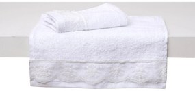 Σετ 2 Τεμ Πετσέτες 30x50 με Δανδέλα Νο15 Λευκό