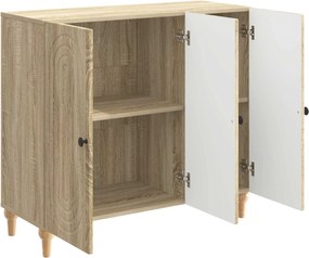 vidaXL Πλαϊνό γραφείο Sonoma Δρυς 89 x 34,5 x 80 εκ Επεξεργασμένο Ξύλο