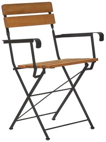 Καρέκλα Πτυσσόμενη Bistro/P-W 02-00-0997 49x58x85cm Black-Oak