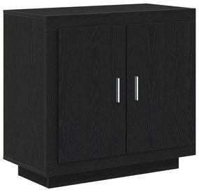 vidaXL Ντουλάπα Μαύρο Δρύς 80x40x75 εκ Επεξεργασμένο Ξύλο