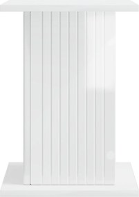 vidaXL Βάση φυτών Γυαλιστερό Λευκό 30,5 x 30 x 43 εκ