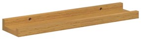 vidaXL Ράφι Τοίχου με ράφι 2 pcs Μπεζ 40 x 9 x 3 cm Επεξεργασμένο ξύλο