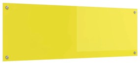 vidaXL Πίσω Πάνελ Κουζίνας Κίτρινο 120 x 40 x 0.6 εκ. σκληρυμένο γυαλί