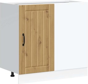 vidaXL Κάτω ντουλάπι κουζίνας "Lucca" Artisan Oak Engineered Wood