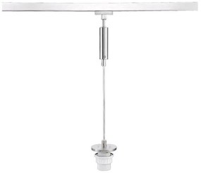 Κρεμαστό Φωτιστικό Ράγας 1xE27 40W Νίκελ ματ m6 - HV-TRACK 4 54221 Fischer Honsel-54221-Νίκελ Ματ 54221