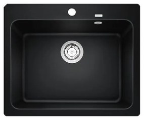 Blanco Naya 6 Black SILGRANIT™ PuraDur™ Γρανιτένιος Νεροχύτης Ένθετος με 1 Γούρνα 61,5x51cm