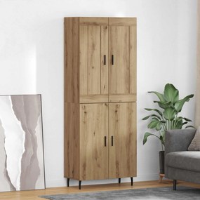 vidaXL Highboard 2 pcs Artisan Oak Επεξεργασμένο ξύλο