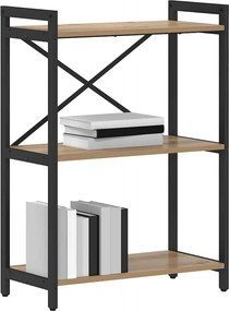 vidaXL Ράφι Βιβλίων 60 x 30 x 85 cm Επεξεργασμένο ξύλο Artisan Oak