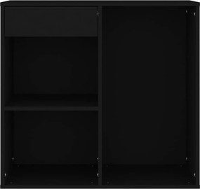vidaXL Ντουλάπι Καλλυντικών Μαύρο 80 x 40 x 75 εκ. Επεξεργασμένο ξύλο