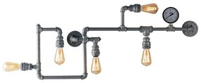 Φωτιστικό Τοίχου - Απλίκα I-Amarcord-PL5 ZN Grey Luce Ambiente Design Metal