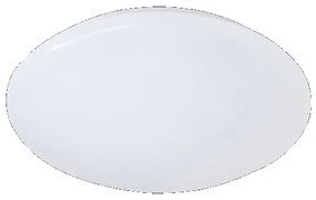 Πλαφονιέρα Στρογγυλή Λευκή IP44 Ø27cm LED Panel 12W 3000Κ 1160lm Trio Lighting Putz II R62601201