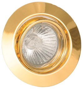 Χωνευτό σποτ από χρυσό μέταλλο (43277-Χρυσό)