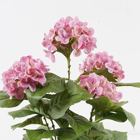 Διακοσμητικό φυτό σε γλάστρα Hydrangea Inart ροζ Φ35x50εκ