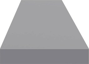 vidaXL Ράφι Τοίχου Γκρι 120x23,5x3,8 εκ. MDF
