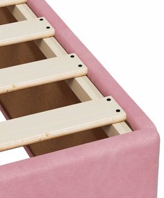 ΚΡΕΒΑΤΙ BOXSPRING ΜΕ ΣΤΡΩΜΑ ΣΚΟΥΡΟ ΡΟΖ 140X200 ΕΚ. ΒΕΛΟΥΔΙΝΟ 3286341