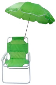 Παιδική πτυσσόμενη καρέκλα camping με ομπρέλα - 1047 - 241712 - Green-241712_g