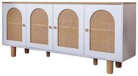 Μπουφές Bohem 277WLN1120 180x41x80cm White-Oak Mdf