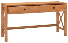 vidaXL Γραφείο με 2 Συρτάρια 140 x 40 x 75 εκ. Ξύλο Teak