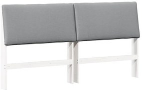 vidaXL Ταπετσαρισμένο κεφαλάρι Ανοιχτό γκρι 180 cm