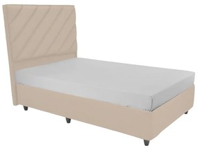Intrahome Κρεβάτι μονό Tito Intrahome με αποθηκευτικό χώρο ύφασμα σε κρεμ απόχρωση 120x200εκ | SKU: INTRAPA-433111133