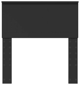 vidaXL Κεφαλάρι με κεφαλάρι Μαύρη Οξυά 80 cm Επεξεργασμένο ξύλο