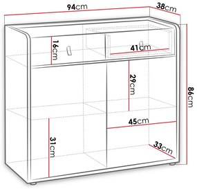 Τουαλέτα Samoa -Μήκος 94 εκ.