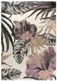 Χαλί Floral 22440-261 ΛΕΥΚΟ- ΚΡΕΜ 133 x 190