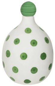 Διακοσμητικό Μπουκάλι Κεραμικό Lido PUN1505 13x20,4cm White-Green Zafferano Ceramic
