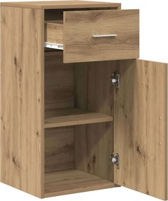 vidaXL Πλαϊνό γραφείο με συρτάρι Artisan Oak 38 x 34 x 75 εκ