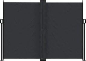vidaXL Σκίαστρο Πλαϊνό Συρόμενο Μαύρο 180 x 1200 εκ.