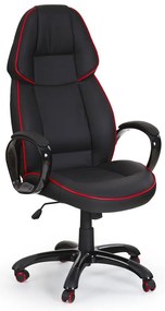 ΚΑΡΕΚΛΑ ΓΡΑΦΕΙΟΥ / GAMER ROB ΜΑΥΡΟ / ΚΟΚΚΙΝΟ 65x70x122-132cm