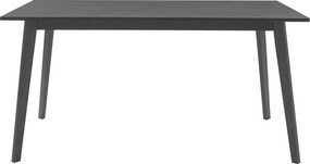 Tραπεζαρία Benson - Orlean pakoworld σετ 7τμχ rustic grey - ύφασμα γκρι 150x90x75εκ