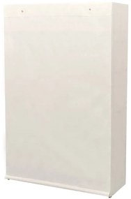 Ντουλάπα 110 x 40 x 170 εκ. από Ύφασμα και Ξύλο Πεύκου - Λευκό