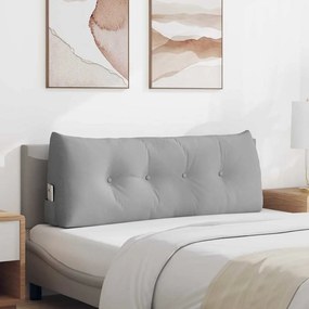 vidaXL Μαξιλάρι Πλάτης Σκίουρος Γκρί 120 x 24 x 50 εκ ύφασμα