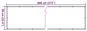 ΠΕΡΙΦΡΑΞΗ ΚΗΠΟΥ ΠΡΟΣΤΑΤΕΥΤΙΚΗ ΑΝΘΡΑΚΙ 800X90 ΕΚ. ΑΠΟ PVC 4005433