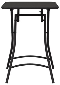 vidaXL Πτυσσόμενο Τραπέζι Κήπου - Ανθρακί - 55x55x73 εκ. - Ατσάλι