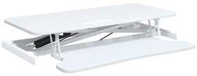 vidaXL Σταθμός Εργασίας Ρυθμιζόμενος 90x40x(13-50) εκ. Ατσάλι&amp;Επ. Ξύλο