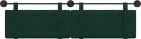 vidaXL Κρεμαστό Κεφαλάρι Σκούρο Πράσινο Βελούδο