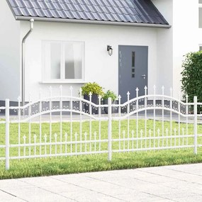 vidaXL Φράχτης Κήπου KAMPEN 240 x 118 εκ Mesh Λευκό