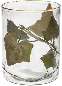 Κηροπήγιο ArteLibre Φύλλο Διάφανο Γυαλί 10x10x13cm