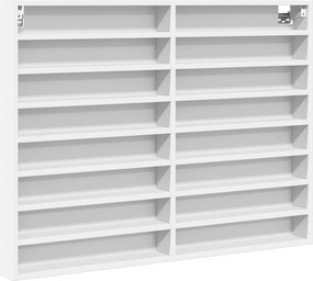 vidaXL Ραφιέρα Λευκή 100x8,5x75 εκ. από Επεξεργασμένο Ξύλο