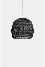 Κρεμαστό Φωτιστικό Οροφής 1xE27 Ρατάν Φ60cm Nama 2 AY Illuminate 412.100.02/P Μαύρο