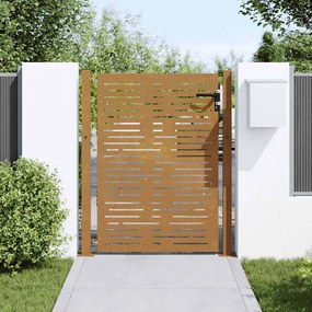 vidaXL Πύλη Κήπου με Τετράγωνο Σχέδιο 105 x 155 εκ. από Ατσάλι Corten